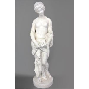 "pandora" Marble Sculpture By François-clément Moreau