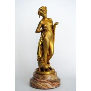 “the Bather With The Cat” After Carrier-belleuse