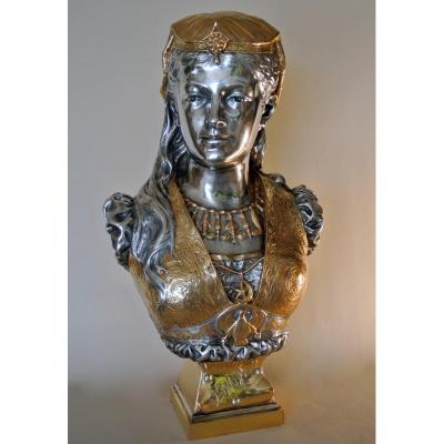 Bronze Bust Signed Rimbez