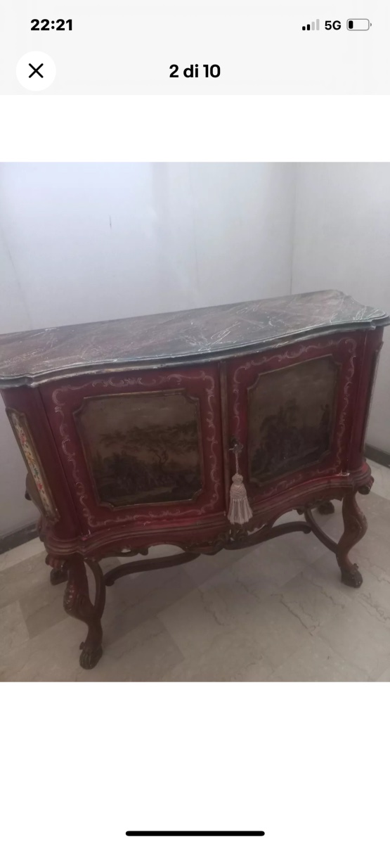 Credenza laccata veneziana-photo-2