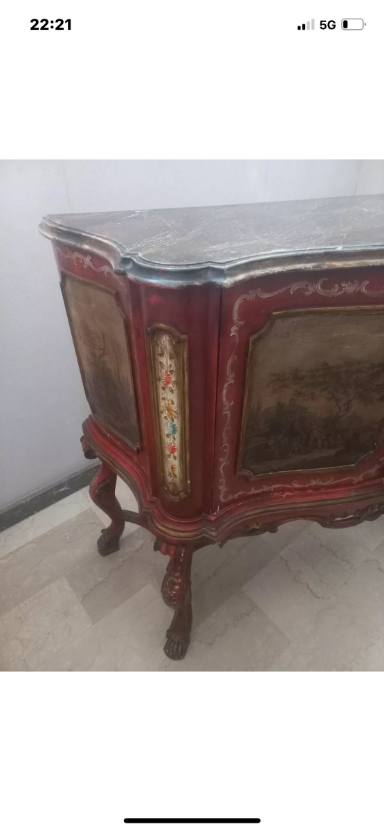 Credenza laccata veneziana-photo-4