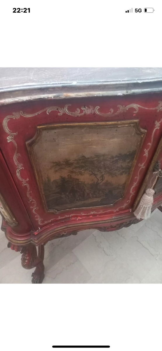 Credenza laccata veneziana-photo-1