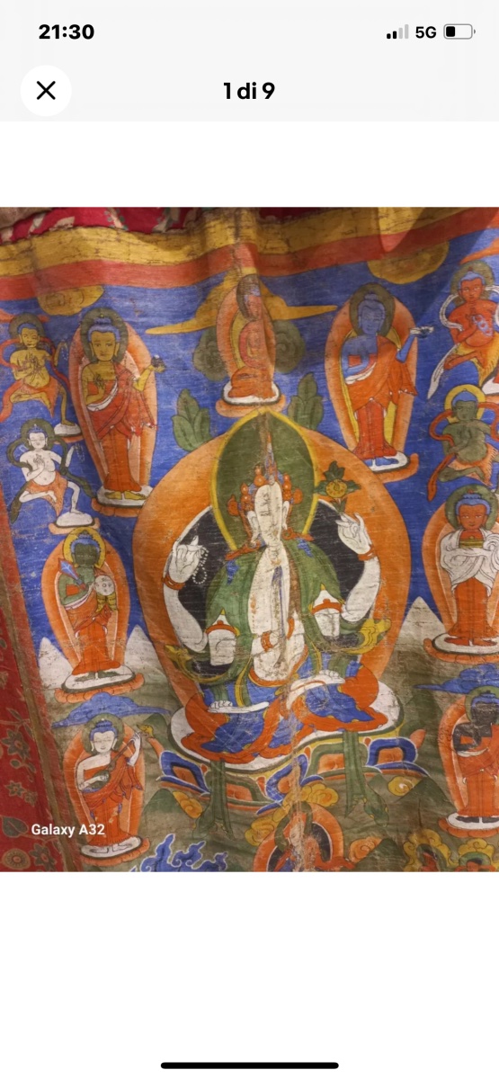 Tangka  tibet epoca 800-photo-2