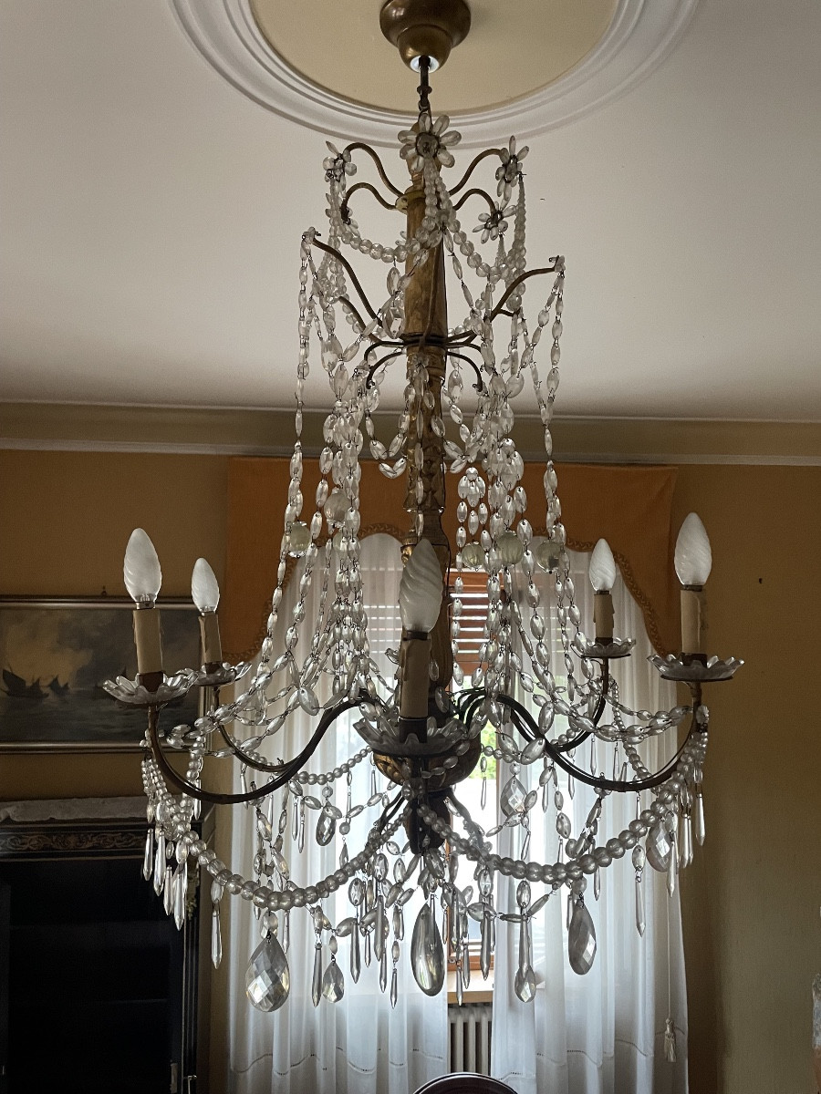 Lampadario  genovese epoca 700