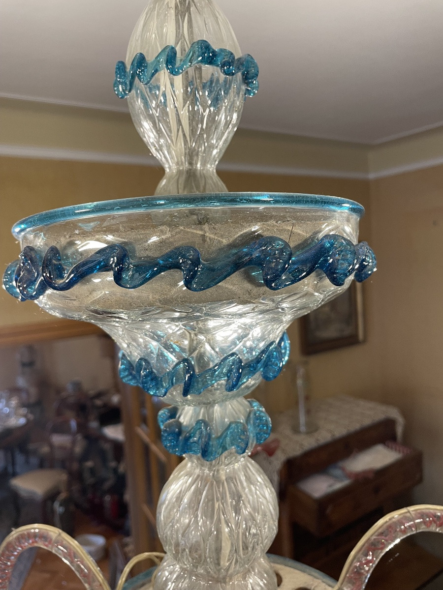 Lampadario murano Ca Rezzonico XiX secolo-photo-6