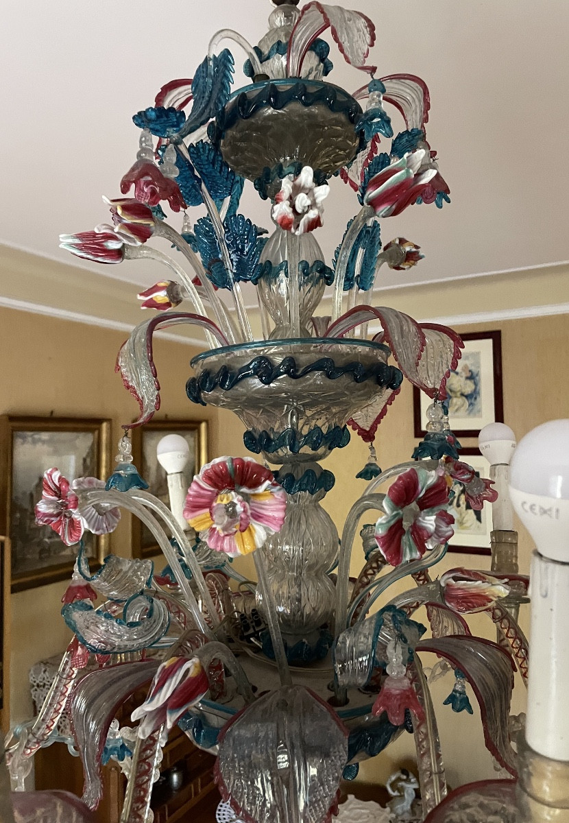 Lampadario murano Ca Rezzonico XiX secolo