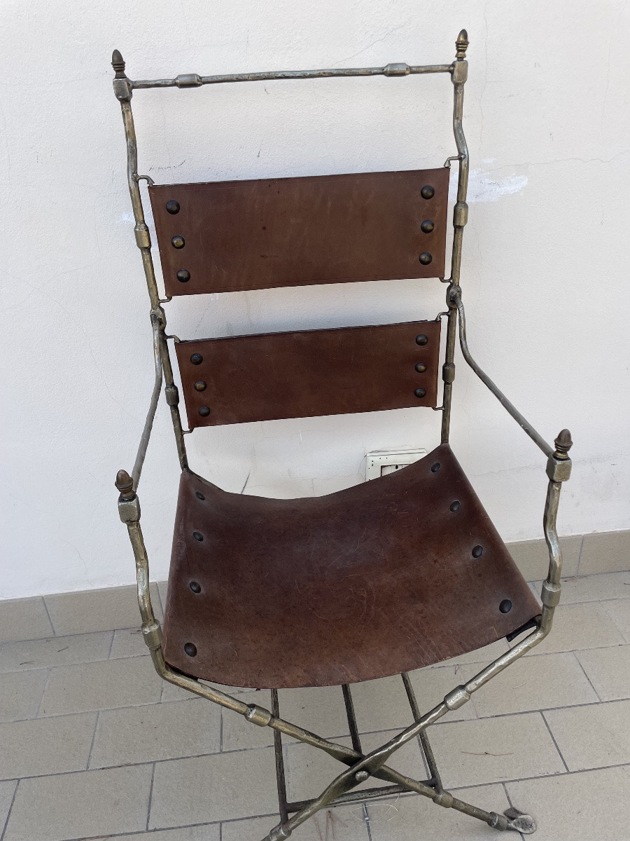 Poltrona in stile medioevale maison jansen-photo-4