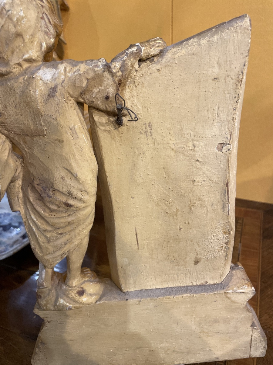 Trittico  di specchi in legno dorato epoca impero-photo-2