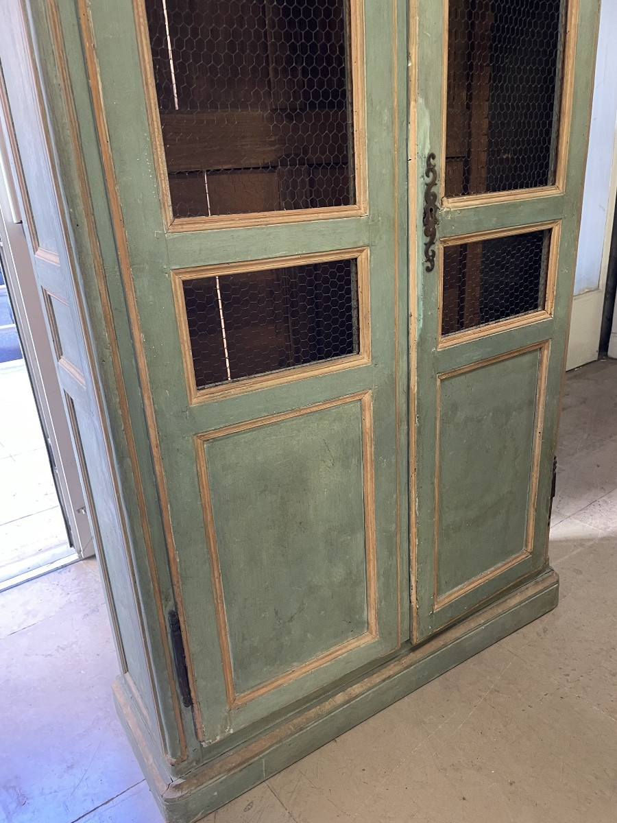 Libreria laccata con porte con griglie -photo-2