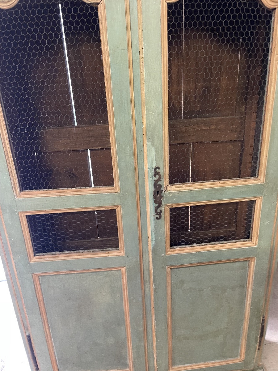 Libreria laccata con porte con griglie -photo-6