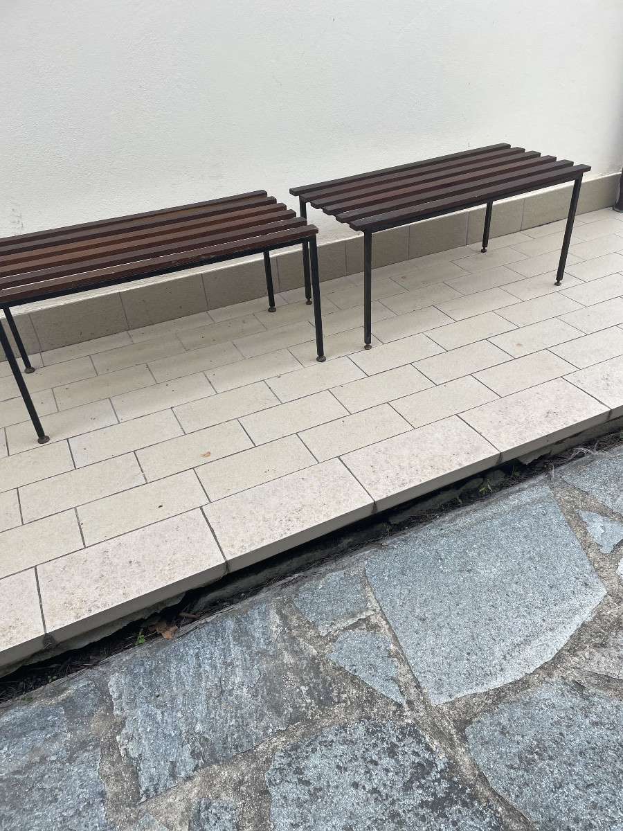 Coppia di panche  anni 60 design -photo-2