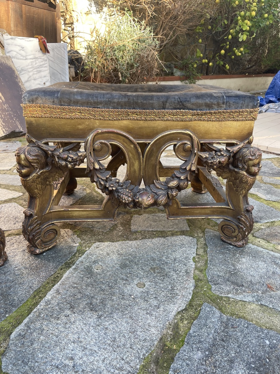 Coppia di panchetti barocco  -photo-3