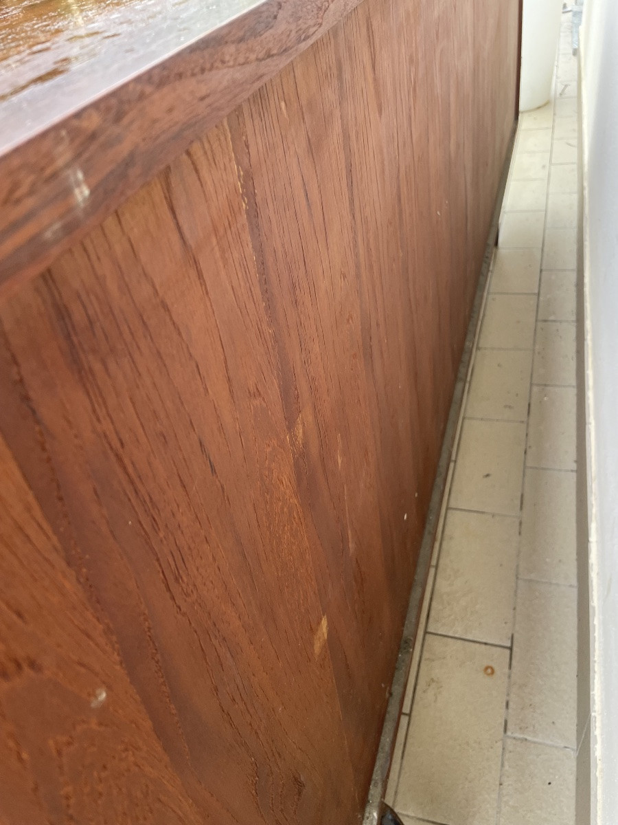 Credenza anni 60 in teak modello monika di george coslin per faram-photo-8