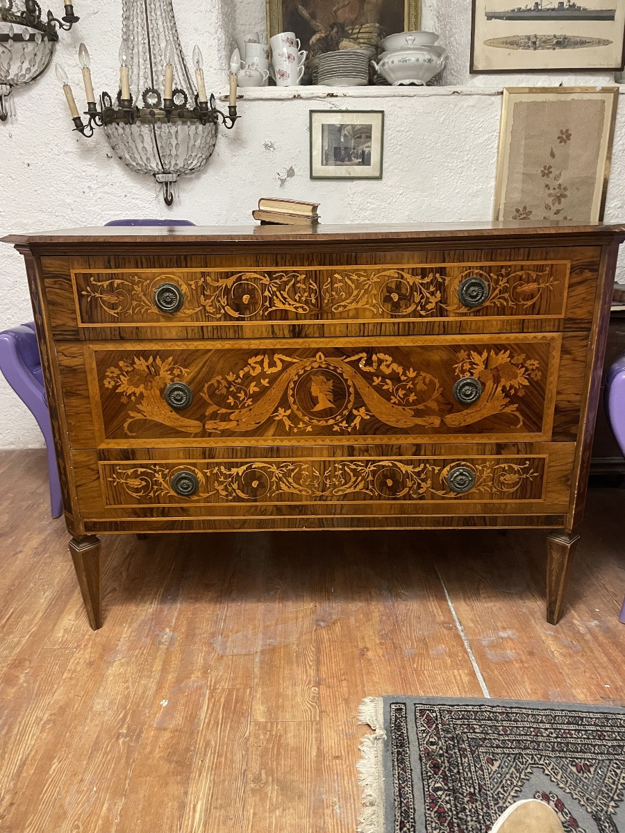 Como intarsiato stile luigi XVI epoca  meta 900-photo-2