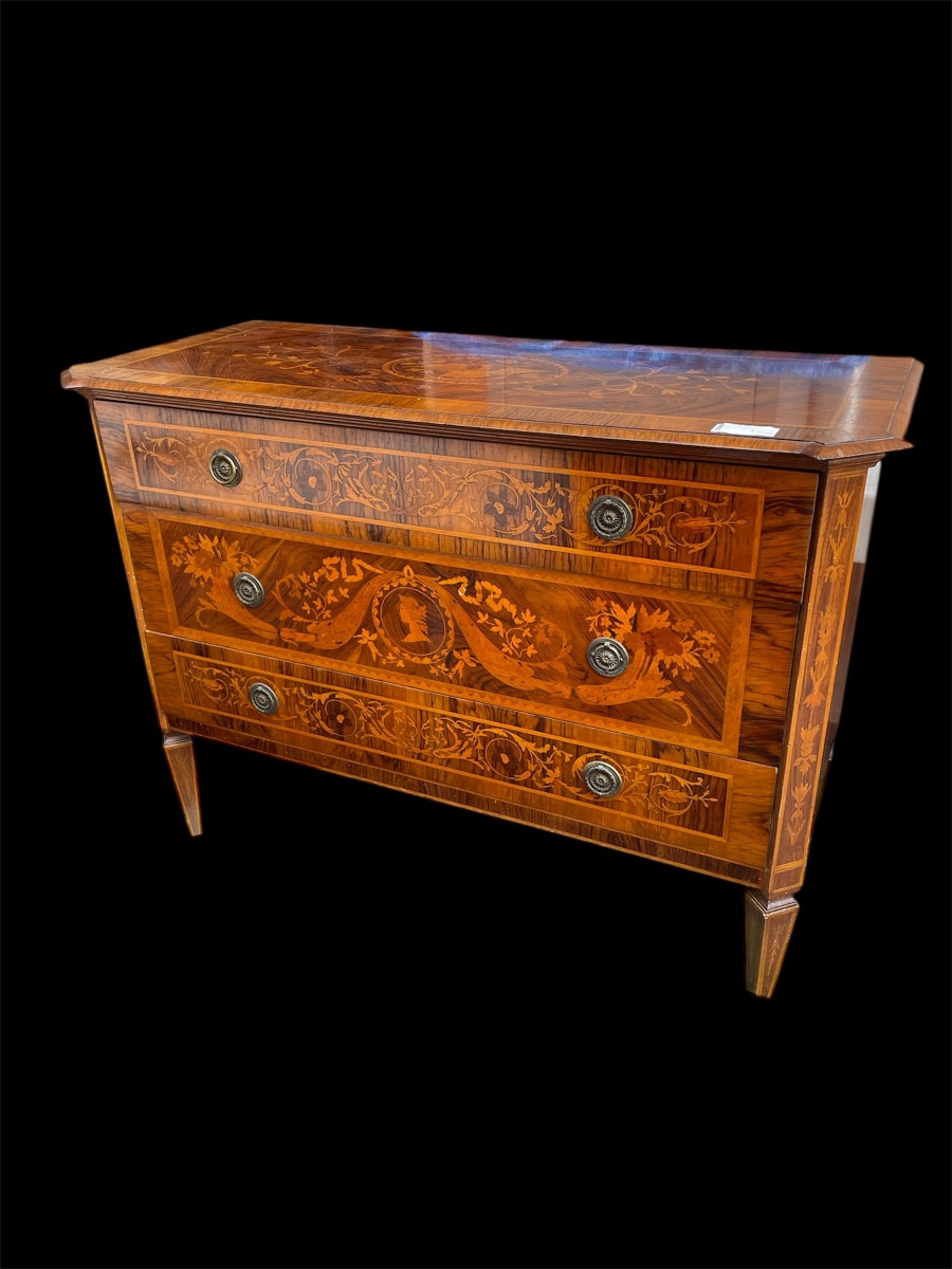 Como intarsiato stile luigi XVI epoca  meta 900