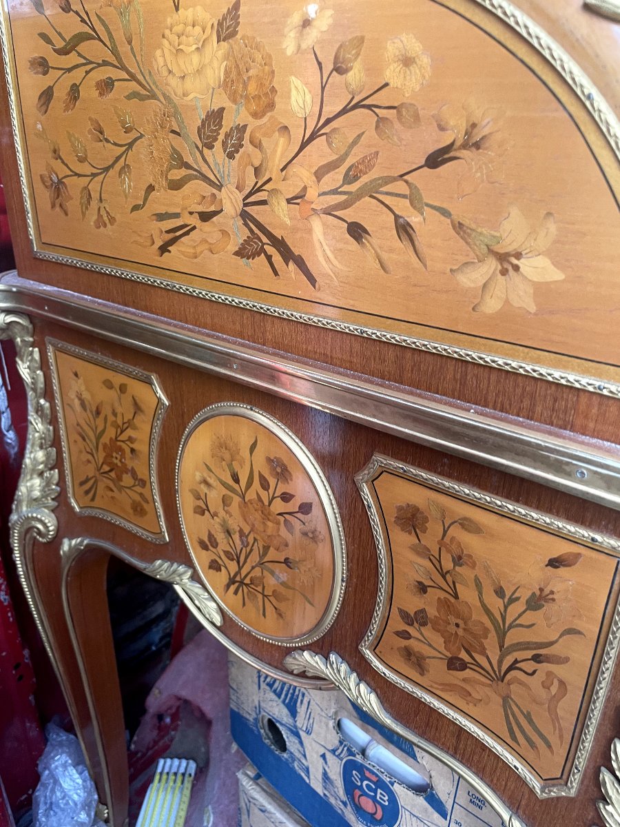 Scrittoio a cilindro stile Luigi XV-photo-2