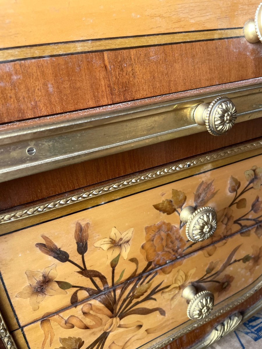 Scrittoio a cilindro stile Luigi XV-photo-4