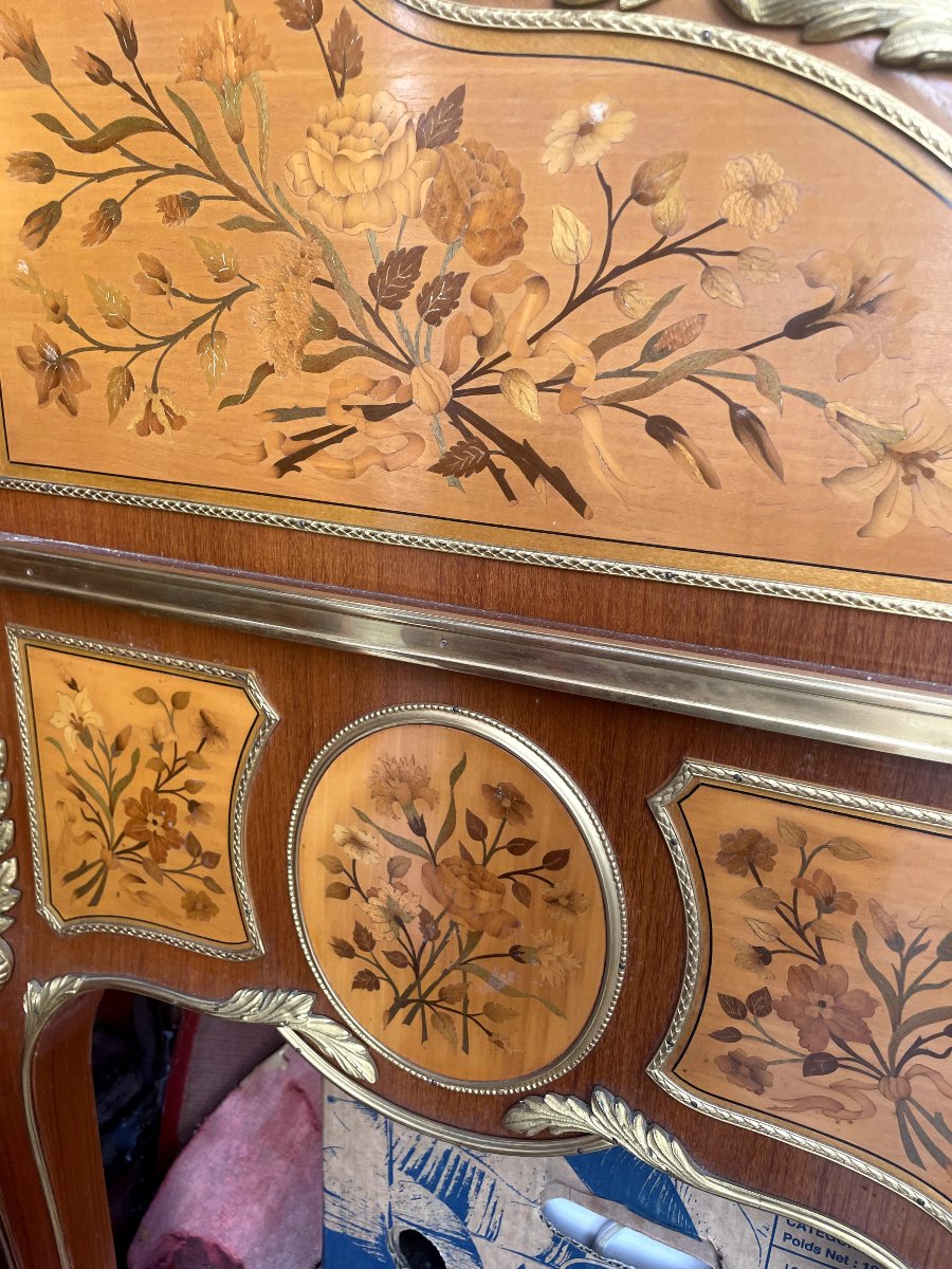 Scrittoio a cilindro stile Luigi XV-photo-2