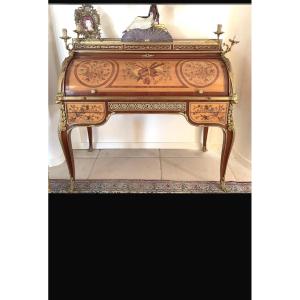 Scrittoio a cilindro stile Luigi XV