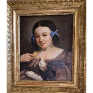 Portrait Of A Young Girl, Early 19th Century