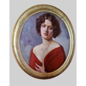 Portrait Of A Young Woman - Beginning Of The 20th Century - Art Nouveau Era