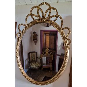 Ribbon Medallion Mirror - 19th Century