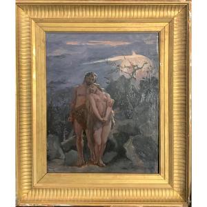 Paul Merwart (marianowka 1855 - Martinique 1902) "adam And Eve" Poland