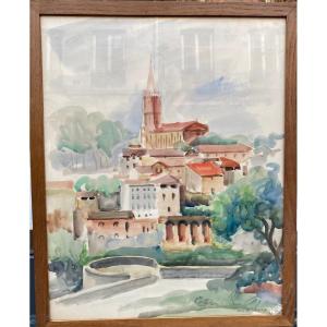 Serge Fotinsky (1887-1971) View From The Ramparts