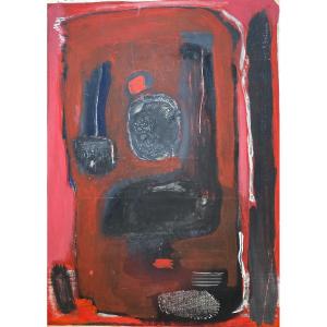 Pierre Grimm (1898-1979) Red Composition Ukraine