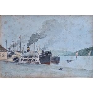 Asian School - View Of Swatow 