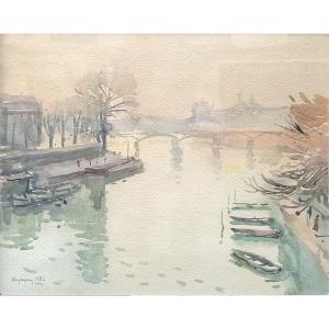 Nicolas Krycevsky (kharkov 1898 - Paris 1961), "quais De Seine"