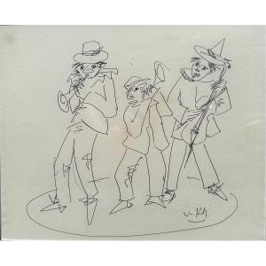 Vasyl Khmeluk (1903-1986), The Musicians