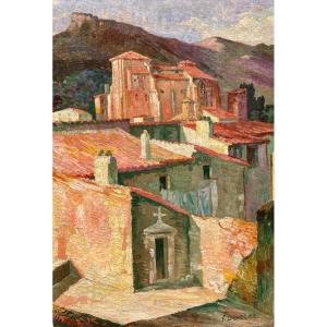 Georges Devèche (1903-1974) Southern Landscape 