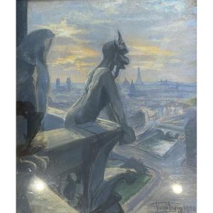 Pierre Fréon 20th Century Gargoyles Notre Dame De Paris 