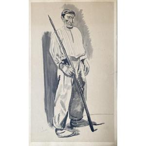 Adolphe Feder (1885-1943) Ukraine Peasant