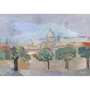 Dora Bianka (warsaw, 1895 - Chesnay, 1979) Poland View Of Florence 