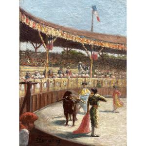 Ramos, Spanish Painter, Bullfighting Scene 