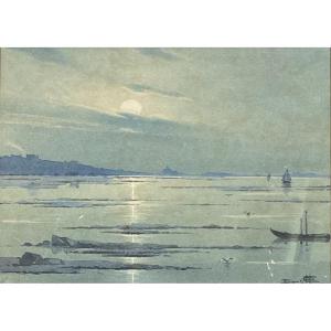 Basque School Sunset In Biarritz 