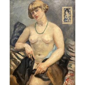 Tancrède Synave (1870 Paris 1936 Paris) Nude With Necklace 
