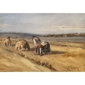 Early 20th-century Russian School: Wheat Pickers 