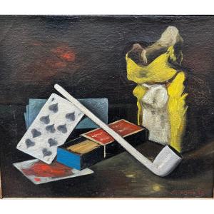 Gregorio Sciltian (1900-1985) Still Life With Pipe And Tobacco 1930 Russian
