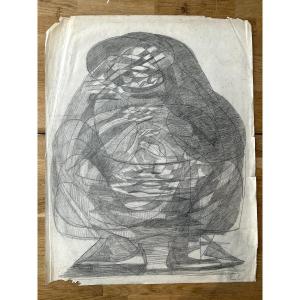 Esther Carp Polish Character Pencil On Paper