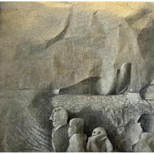 Paul Ackerman (jassy 1908 - Paris 1981) Set Of 3 Works On Paper Romanian Painter