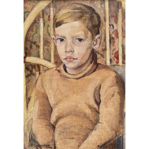 Pavel Balakirev (1914-1968) Russia Portrait Of A Young Man