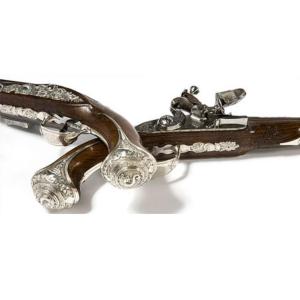 Pair Of Pistols Of Louis, Dauphin Of France, Colonel-general Of The Dragoons