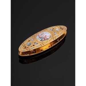 Enameled Gold Shuttle - Paris, 1775 Master Goldsmith Jean-joseph Barrière