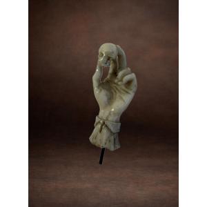 Ivory Memento Mori Northern Europe, Probably England, Early 19th Century (empire Period) 