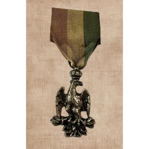 Imperial Eagle Of The Veterans Of The French Empire – Antwerp – Bonapartist Silver Badge