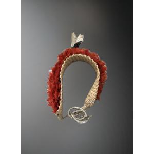 Kayapó Ceremonial Headdress With Photograph By Jean-pierre Dutilleux