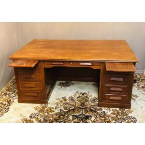 Very Large Flat Mahogany 19th Century Desk